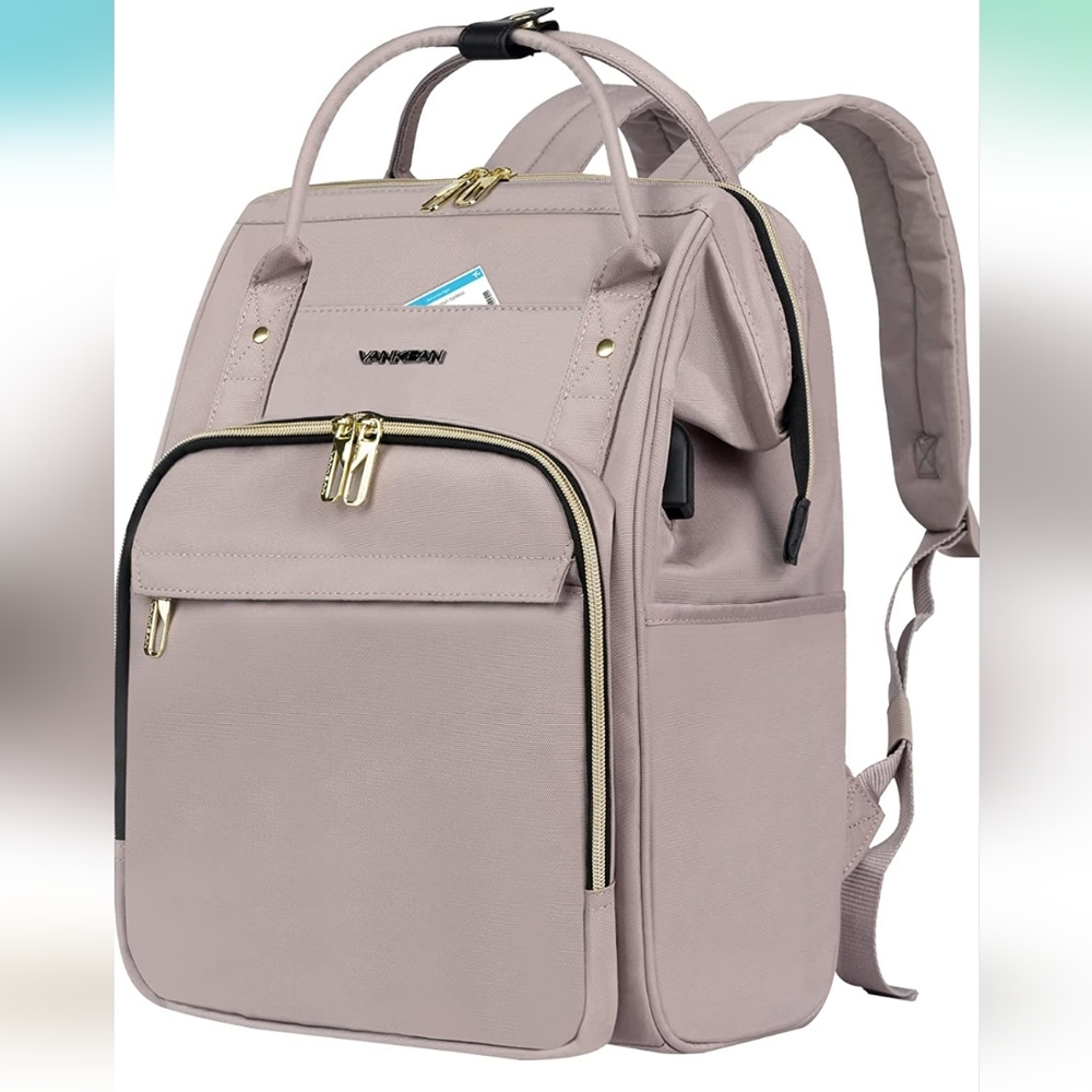 NWT VANKEAN Baby Diaper bag with bassinet in Lilac Grey